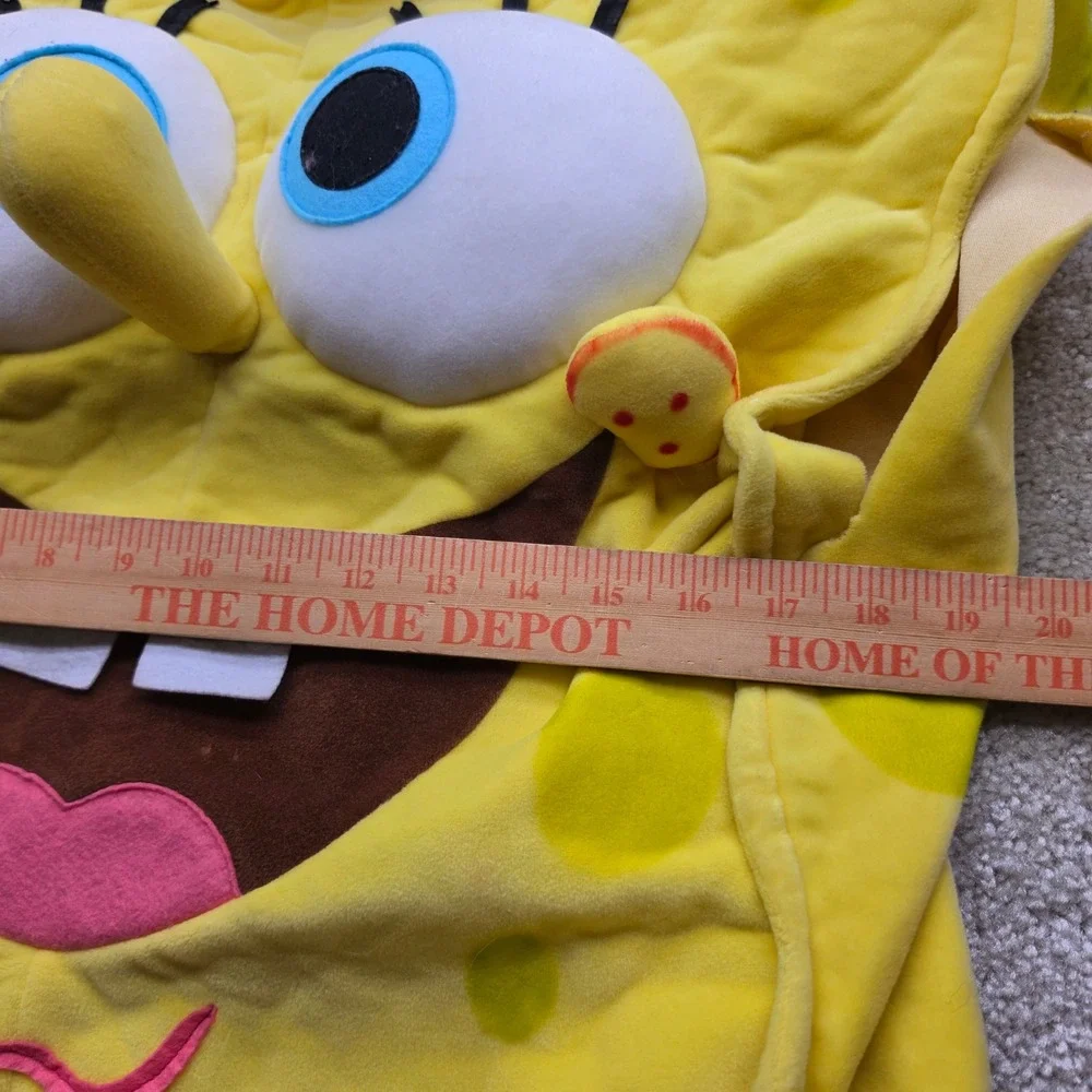 Rubies Spongebob Squarepants Plush Tunic Costume Kids Medium Yellow Nickelodeon